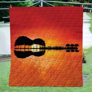Guitar River 3D Quilt  Quilt